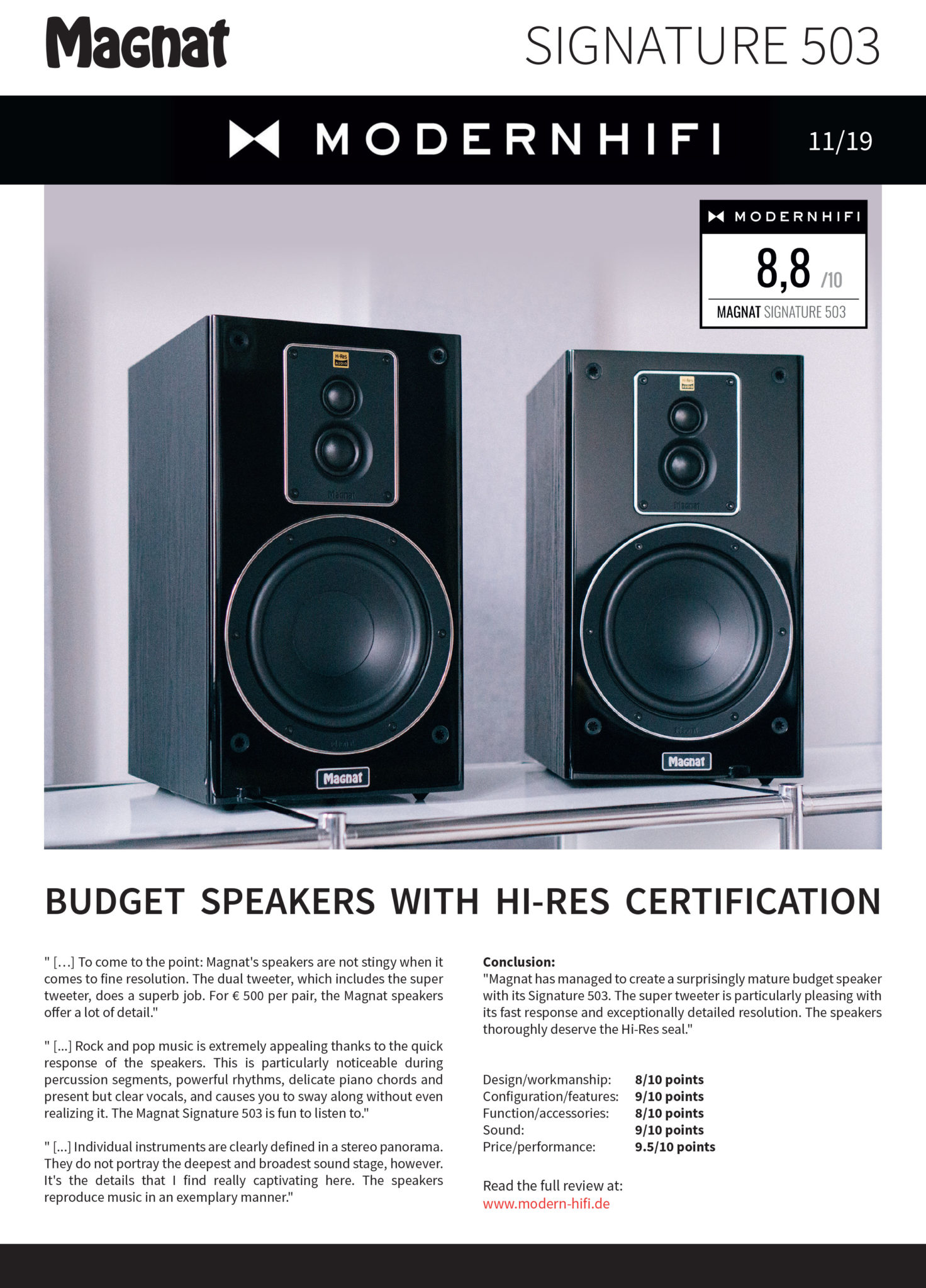 Magnat Signature 503 Modern hifi de Review Hi Fi HQ Blog News Reviews Tech Talk Magnat Signature 503 Modern hifi de Review Hi Fi HQ Blog News Reviews Tech Talk