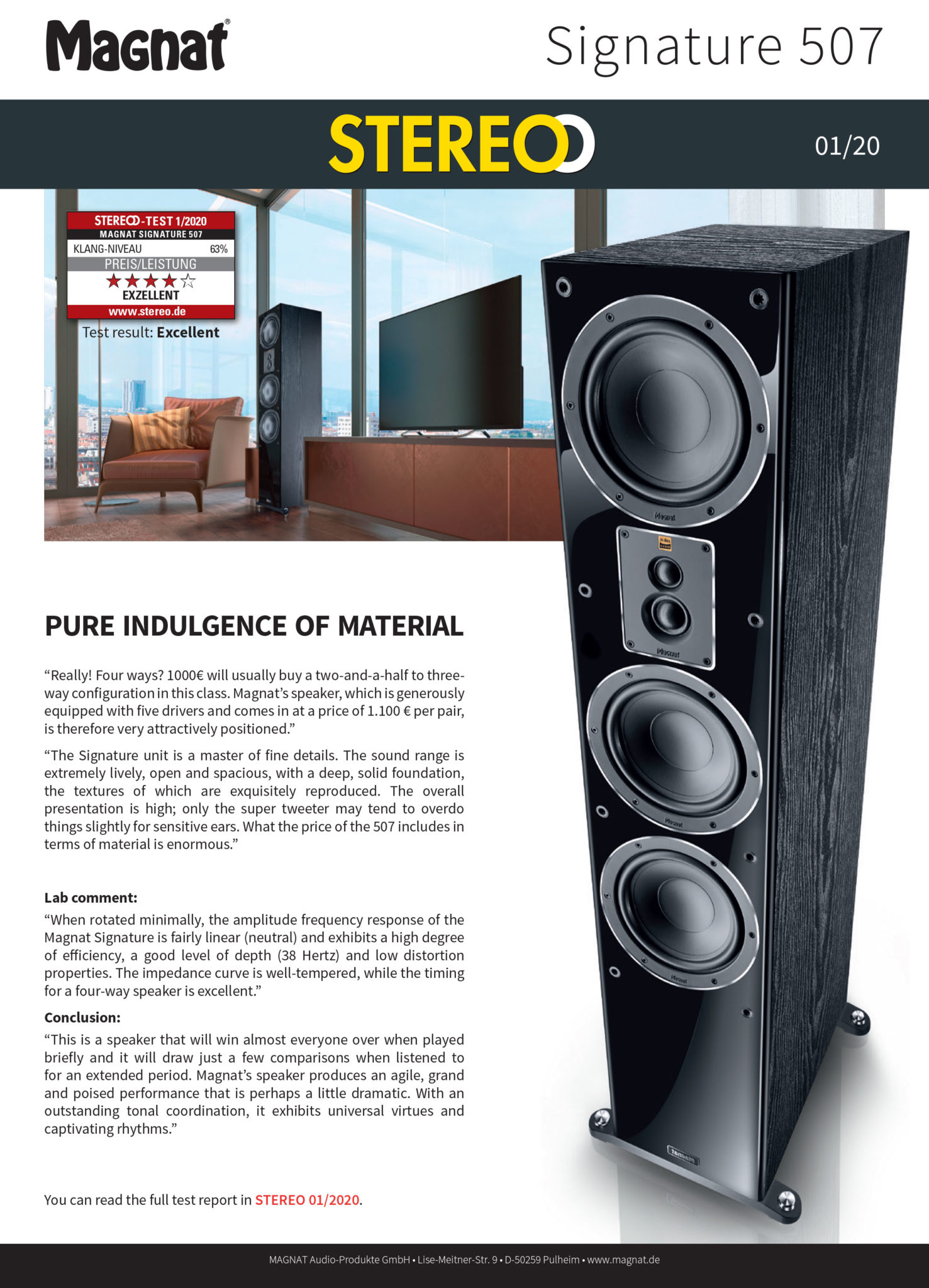 Magnat Signature 507 STEREO Review Hi Fi HQ Blog News, Reviews