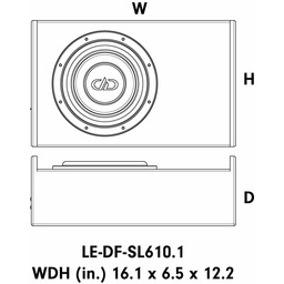 DD Audio LE-DF-SL610.1-D2