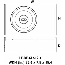 DD Audio LE-DF-SL612.1-D2